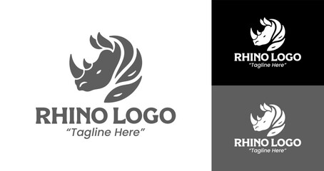 Creative and Professional Rhino Logo Designs for Business Branding