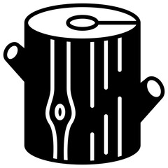 Trunk outline mixed icon