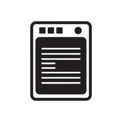 Clipboard document icon vector illustration