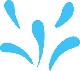 물방울 튀김 일러스트