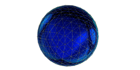 Vector futuristic sphere of particles and lines Network connection big data Abstract technology background

