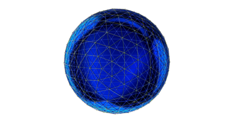 Vector futuristic sphere of particles and lines Network connection big data Abstract technology background

