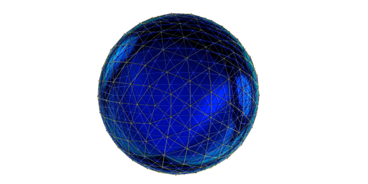Vector futuristic sphere of particles and lines Network connection big data Abstract technology background
