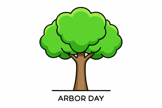 A vibrant green tree design perfect for Arbor Day logos branding nature websites and environmental campaigns promoting sustainability and ecology