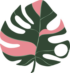 Obraz premium Monstera Leaf Illustration