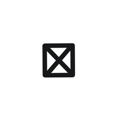 The image displays a simple, black icon on a white background.