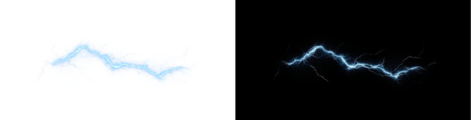 Lighting, electric, abstract, spark, and light effects energize this spectacular PNG. A transparent Overlay perfect for thunderstorm visuals, techno themes, or nature-impact illustrations.