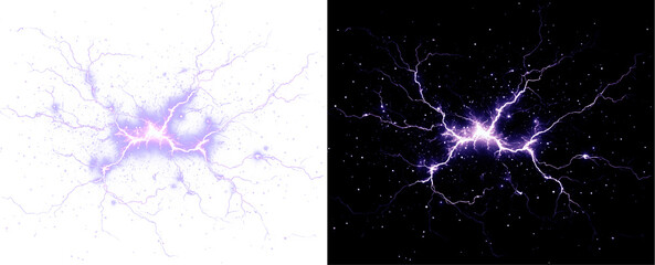 Lightning, abstract, circle, nature, and purple define this high-res PNG. A transparent Overlay with cracked storm energy ideal for science graphics, digital art, or warning-themed designs.