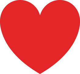 Expressing LOVE A Simple Red Heart Illustration, Perfect for Valentine's Day, Romantic Designs, and Showcasing Affection
