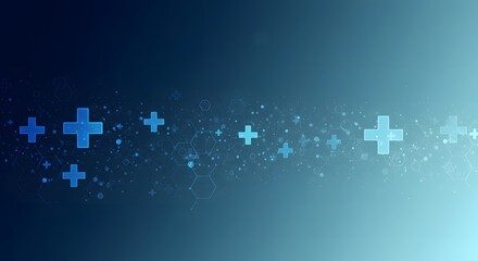 Abstract Medical Crosses Background Healthcare Design