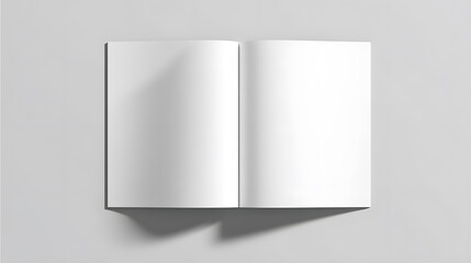 Open Book with Blank Pages Mockup