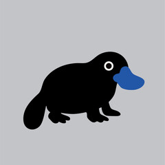Fototapeta premium Cute vector platypus with unique design, perfect for kids' projects and decor.