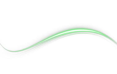 Abstract, green, light, streak, dynamic sleek PNG Overlay with white background. Transparent waves, smooth curves, and energetic flow make it perfect for futuristic, tech, and minimalist designs.