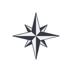 Obraz premium Thief star russian prison tattoo eightpointed vector template