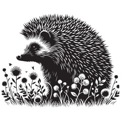 hedgehog in the grass