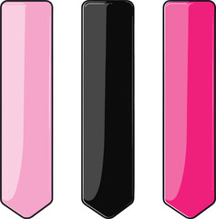 Ribbon Tags Vector Illustration Isolated on White