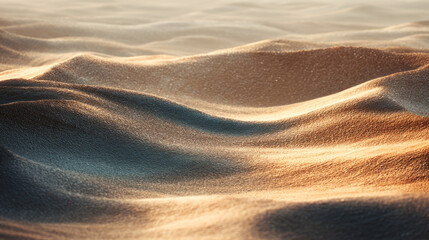 Fototapeta premium Abstract sand dunes illuminated by soft evening light