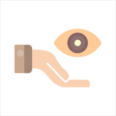Eye Donate Vector Icon