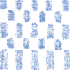 手描きペイントの青い四角模様