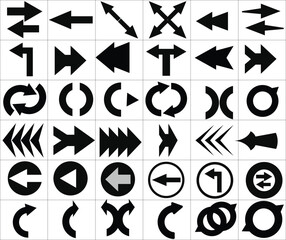 Set of Directional Arrows and Navigation Symbols 1