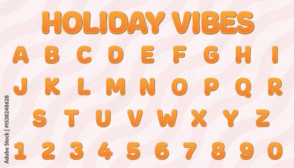 Poster holiday vibes editable text effect with modern and simple style