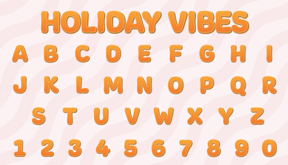 holiday vibes editable text effect with modern and simple style