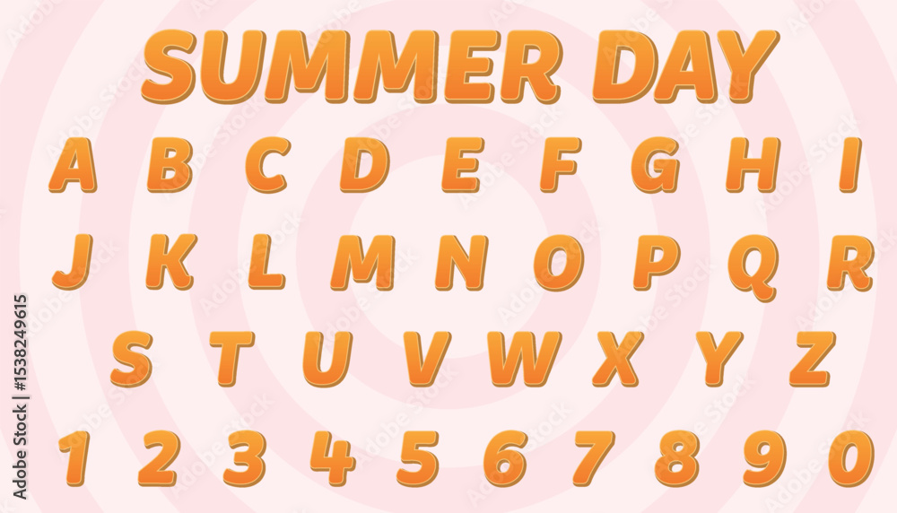 Aufkleber summer day editable text effect with modern and simple style