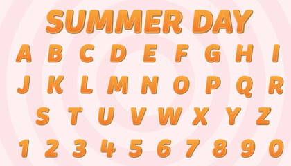 summer day editable text effect with modern and simple style