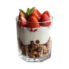 Delicious Strawberry Yogurt Parfait with Granola A refreshing summer breakfast or dessert recipe featuring fresh strawberries, creamy yogurt, and crunchy granola.
