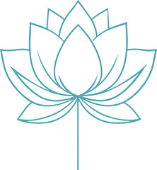 lotus flower vector illustration 