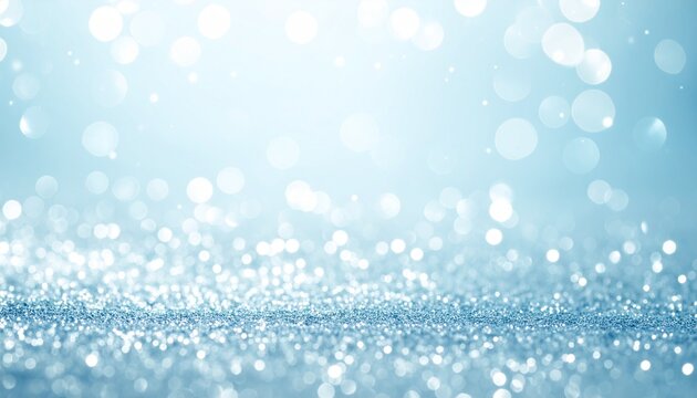 Sparkling light blue and silver background material