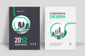 City Background Business Book Cover Design Template
