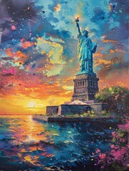 U.S. Independence Day. background, banner, poster, templates for stories and posts in social networks