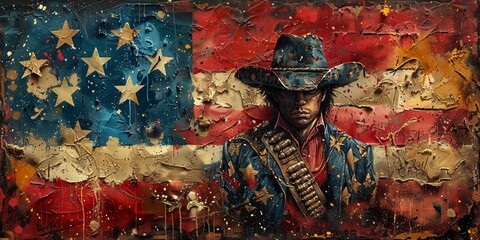 Fototapeta premium U.S. Independence Day. background, banner, poster, templates for stories and posts in social networks