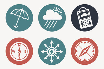 Fototapeta premium set of icons