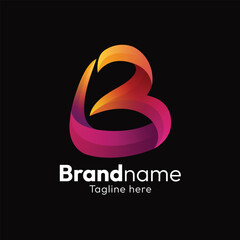 Abstract Gradient Letter 