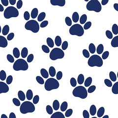Dog paw prints