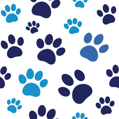 Dog paw prints
