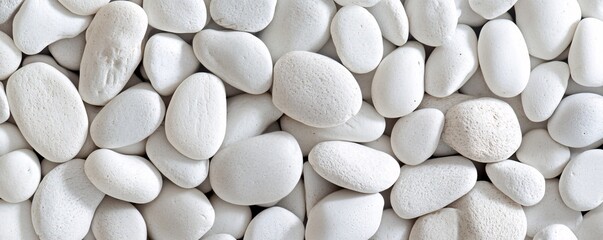 Fototapeta premium White Stones Texture Background