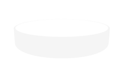 Blank, Round, White Display Platform for Product Presentation