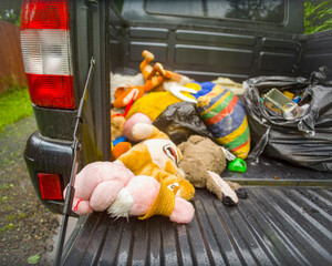 soft toys in the pickup