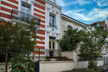 Vichy in France, thermal city, ancient houses in the center

