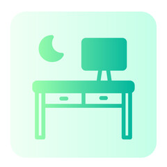 overtime gradient icon