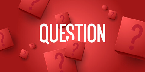 The questioner. A poster with a picture of the question. An illustration for a puzzle or quiz. Presentation of the solution to the problem.