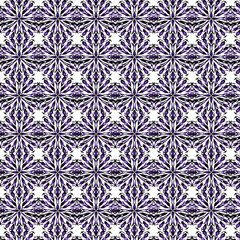 Abstract Floral Pattern with Purple and Black Gradient on White Background