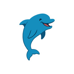 A high-quality vector illustration of a wild animal, designed in a modern flat style. The image features clean lines, bold colors, and is ideal for use in logos, educational materials, children’s book