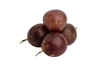 pile of passion fruit on transparent background