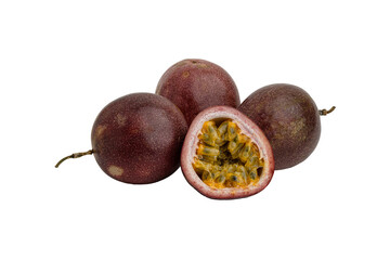 passion fruit still life on transparent background