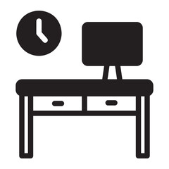 workplace glyph icon