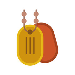 Army Dog Tag Vector Icon